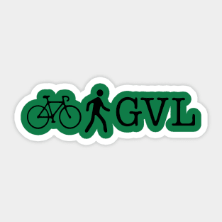 Bike Walk Greenville symbol logo Sticker